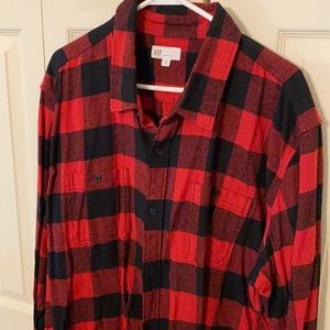 GAP flannel button down, XXL